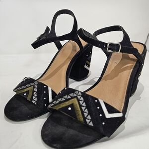 Black and White Women's Sandals